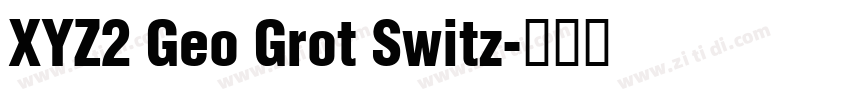 XYZ2 Geo Grot Switz字体转换